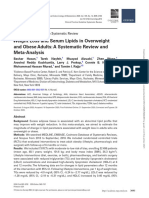 Weight Loss and Serum Lipids in Overweight and Obese Adults: A Systematic Review and Meta-Analysis