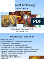 Postharvest Technology-Importance: Eufemio G. Barcelon, PHD