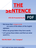 Chapter 1 - The Sentence