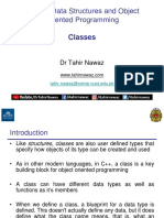 EC-204 Data Structures and Object Oriented Programming: Classes