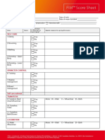 FIM or WeeFIM Assessment Scoresheet 2020