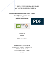 Study On Recent Trends in Ornamental Fish Trade in Cherthala Taluk (Alappuzha District)