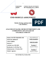 End-Module Assignment: Analysis of Macro, Micro Environment and Competitive Advantages of Vinamilk Company