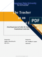 The Teacher As An Organizational Leader