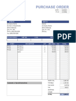 Purchase Order Pricelist