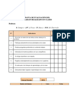 Pauta de Evaluacion Actividad Desarrollada 2021