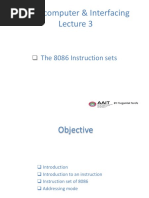 Lec 3 8086 Instruction Set