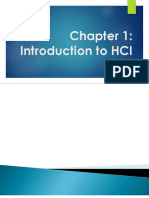 Chapter 1 Introduction To HCI