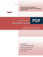 An Approach To Process Validation