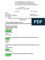 18csc202j Oodp Ct1 Question-Old