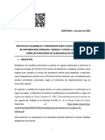 Protocolo Centros de Distribución Bodegas Tiendas y Otros Lugares Que Cumplan Funciones de Almacenaje de Bienes