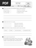 Ficha - Tarea - Sujeeto y Predicado