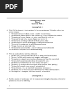 Week 1. Direct and Inverse Variation. Learning Activity Sheet