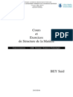 Cours - BEY Said - Cours Et Exercices de Structure de La Matière