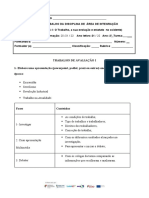 Trabalho - Avaliação - Tema 6.1 - Correção