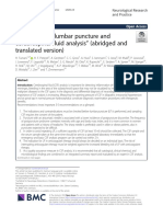 S1 Guidelines "Lumbar Puncture and Cerebrospinal Fluid Analysis"