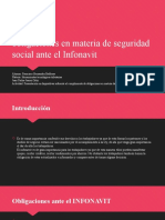 Obligaciones en Materia de Seguridad Social Ante El INFONAVIT