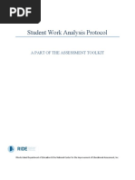 Oldani Student Work Analysis Protocol Form