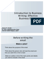 Business Email Writing 