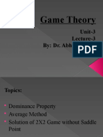 Game Theory-Dominance Property, Average Mathod