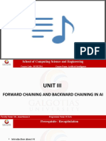 5 Unit 3 - Forward Chaining and Backward Chaining in AI