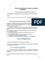 Détermination Du Résultat Fiscal A Partir Du Résultat Comptable