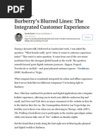 Burberry's Blurred Lines - The Integrated Customer Experience