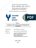 Empresas Que Cuentan Con Informes de Auditoria (1) A