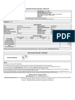 Renewal Premium Receipt - NON ULIP: Life Assured: Mr. Vinod S Assignee: N.A. Policy Details