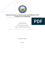 Relevant Researches On The Use, Issues, and Challenges of ESP Teacher in The Teaching Field