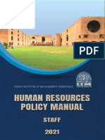 HR Policy Manual For Staff