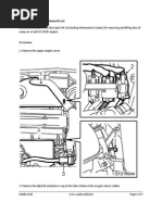 ISO-8859-1 Saab 9-5 Oil Sump Removal