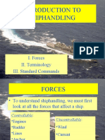 Introduction To Shiphandling: I. Forces II. Terminology III. Standard Commands