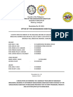 Res 3 AND 4 2021 AUTHORIZING THE BRGY TREAS TO WITHDRAW 10% SK FUND