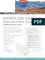 RADWIN 2000 Alpha Point-to-Point Series: 500 Mbps Carrier Class Solution