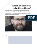 Aplicación de La Filosofía en La Vida Cotidiana