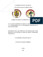 Evaluación de Probióticos Sobre Los Índices Productivos y La Morfometria de Las Vellosidades Intestinales en Pollos de Engorde