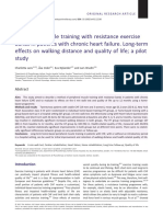 Peripheral Muscle Training With Resistance Exercis