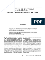 Politica de Inovação - Escolhas e Propostas Baseadas Na Pintec