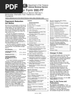 Instructions For Form 990-PF: Paperwork Reduction Act Notice