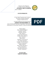 Acute Appendicitis Case Study