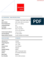 Isuzu 3LD1 Diesel Motor Specifications