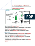 Reactions de Quelques Metaux Avec Les Solutions Acides Et Basiques Cours 3