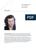 Sasing Biography Harry Styles