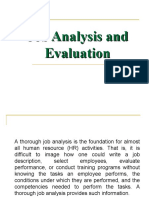 Job Analysis and Evaluation