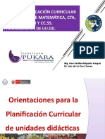 2do. Día Planificación Curricular UU - DD.