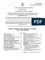 General Industry Safety and Health Standard Part 74. Fire Fighting