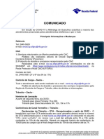 Em Função Do COVID 19 A Alfândega de Guarulhos Substituiu A Maioria Dos Atendimentos Presenciais Pelos Atendimentos Telefônicos e Por e Mail