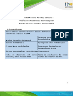 Syllabus Del Curso - Genética