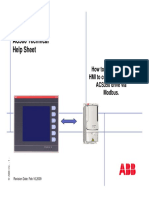 AC500 Technical Help Sheet: How To Setup A CP430 HMI To Communicate To A ACS350 Drive Via Modbus